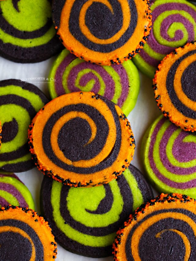 Fun Halloween Colorful Pinwheel Cookies Recipe - Yummi Haus