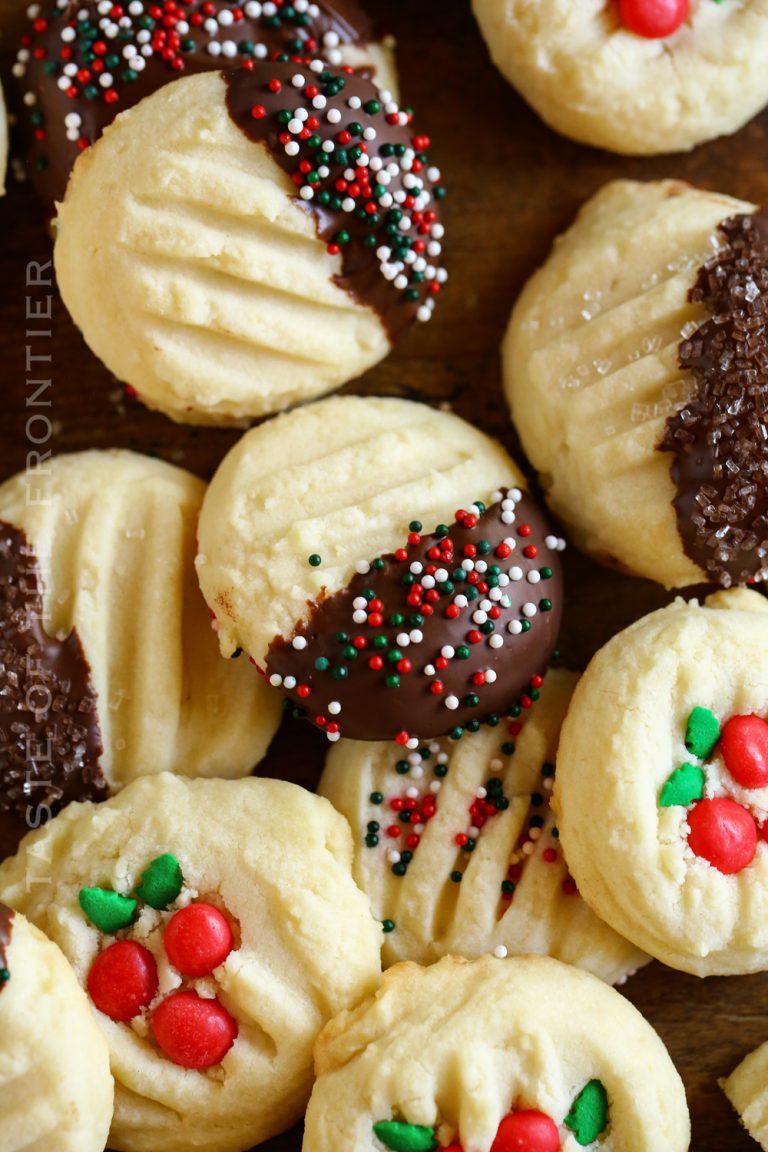 Whipped Shortbread Cookies - Taste of the Frontier