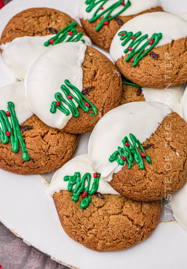 White Chocolate Ginger Cookies - Taste of the Frontier