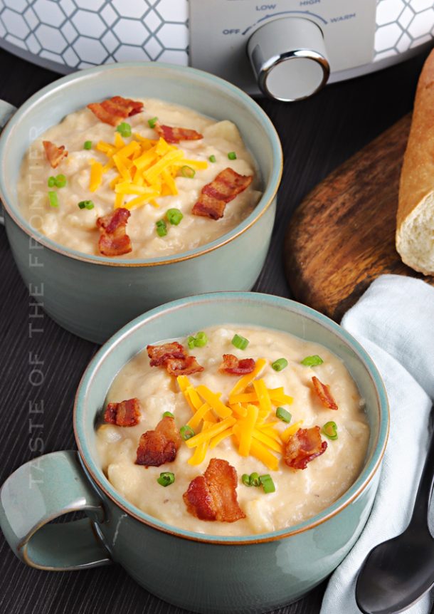 Slow Cooker Potato Soup - Taste of the Frontier