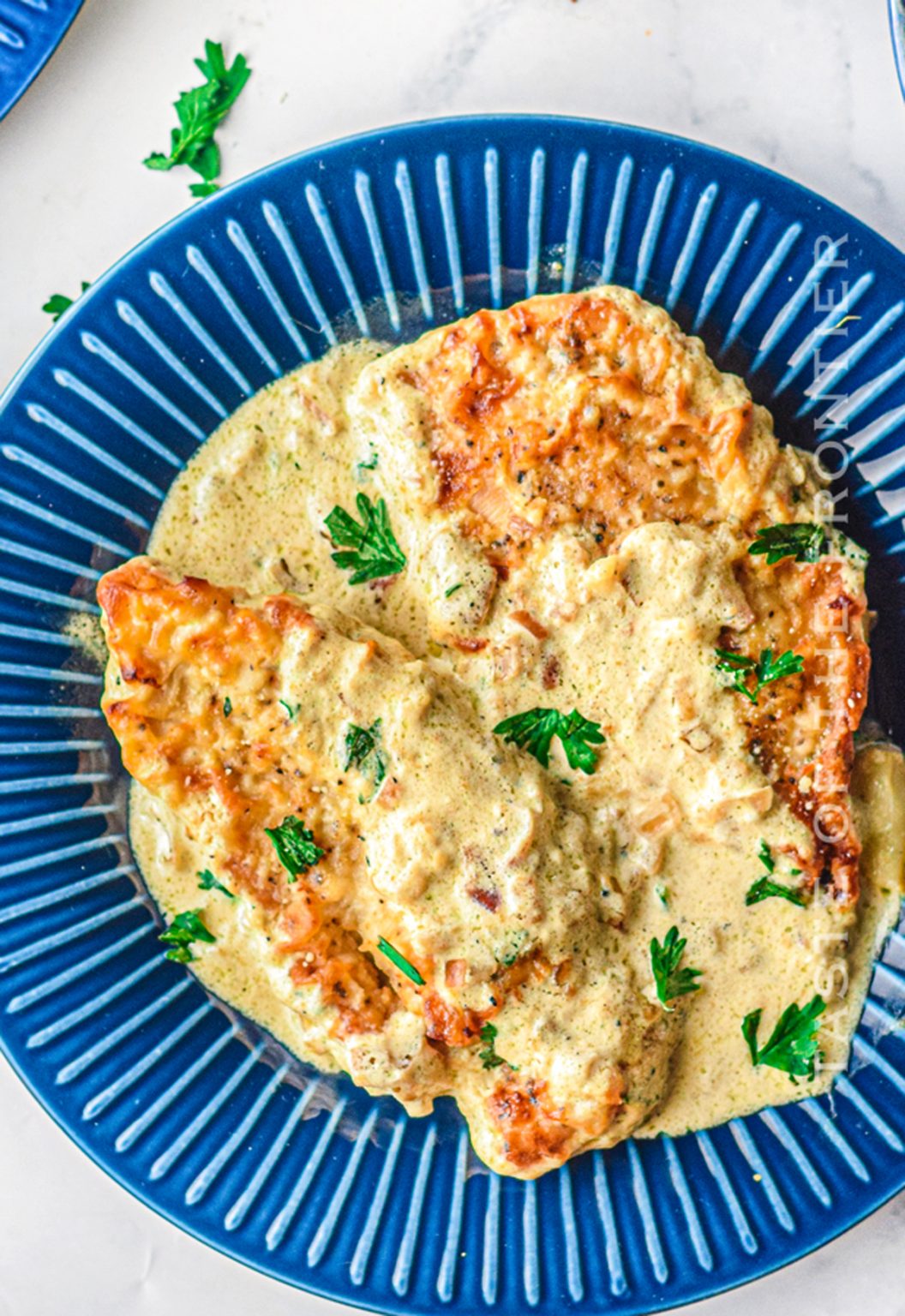 Air Fryer Creamy Garlic Chicken - Taste of the Frontier