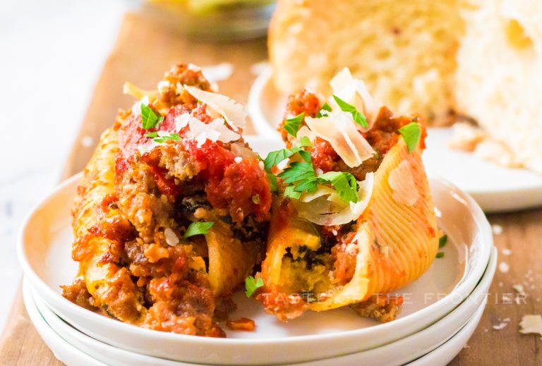 Slow Cooker Stuffed Shells - Taste of the Frontier