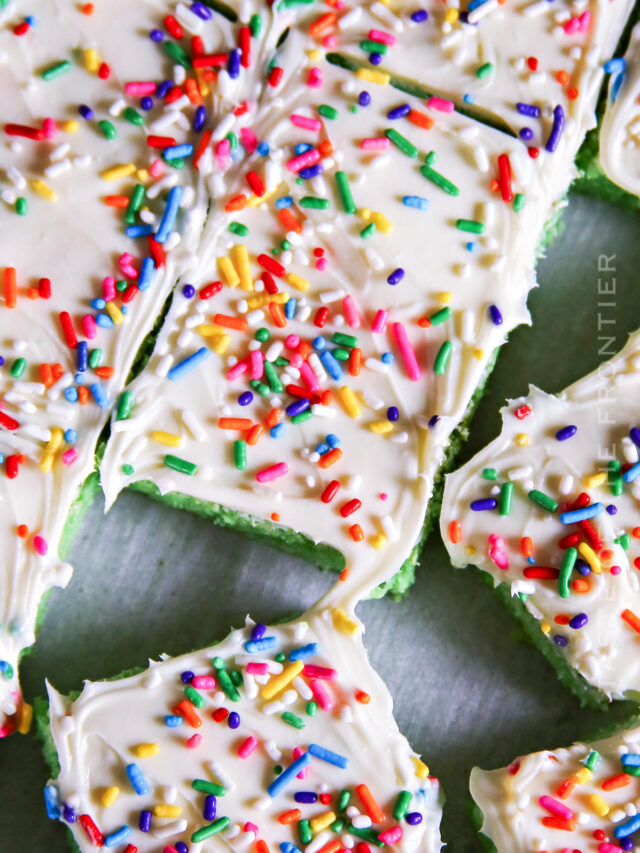 St Patricks Day Cake Mix Cookie Bars