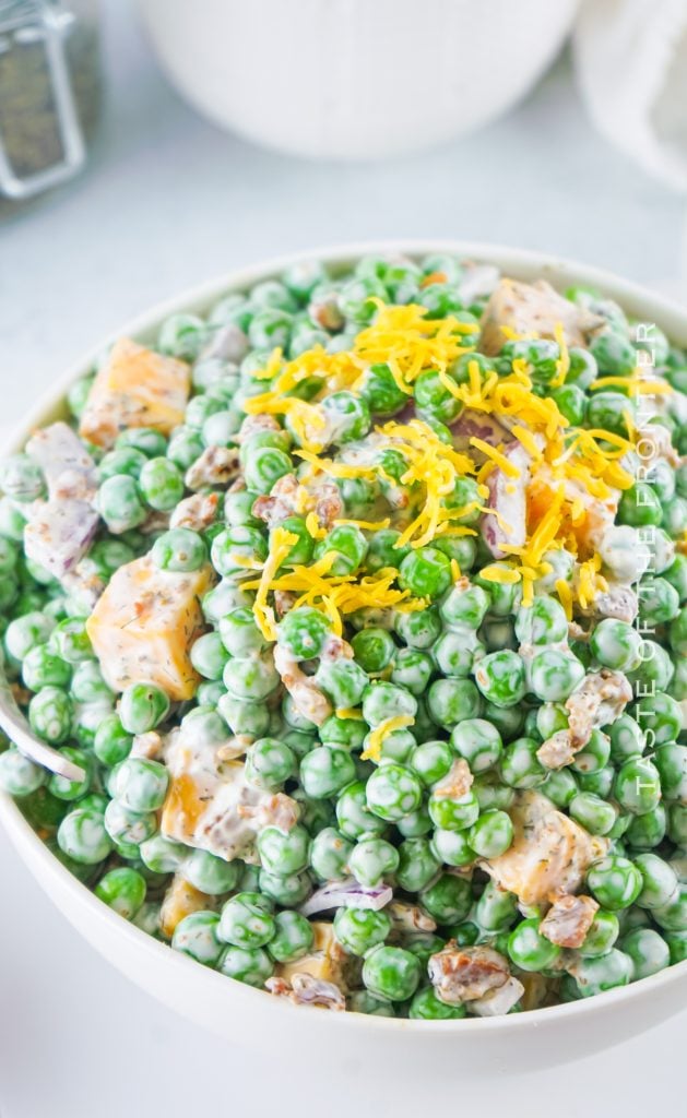 Green Pea Salad Yummi Haus   Green Pea Salad Summer 629x1024 