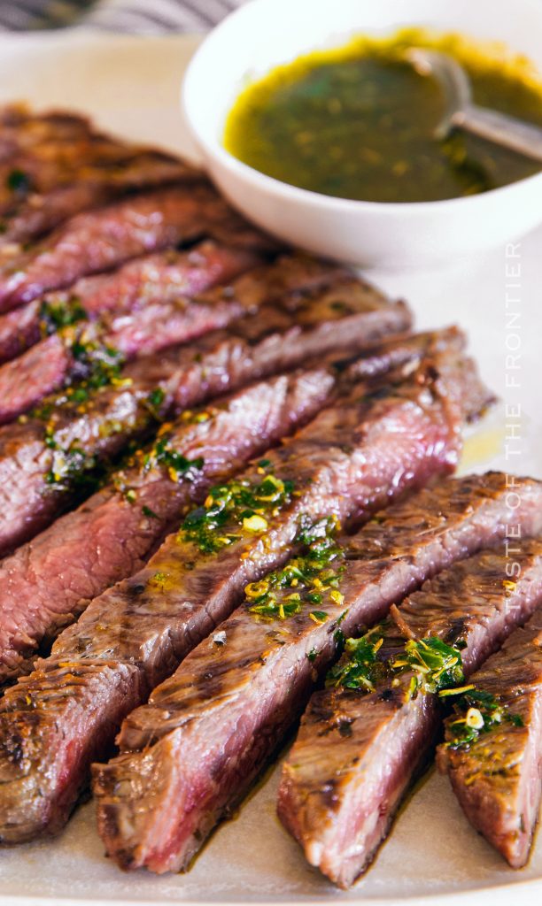 Marinated Flank Steak with Chimichurri - Taste of the Frontier