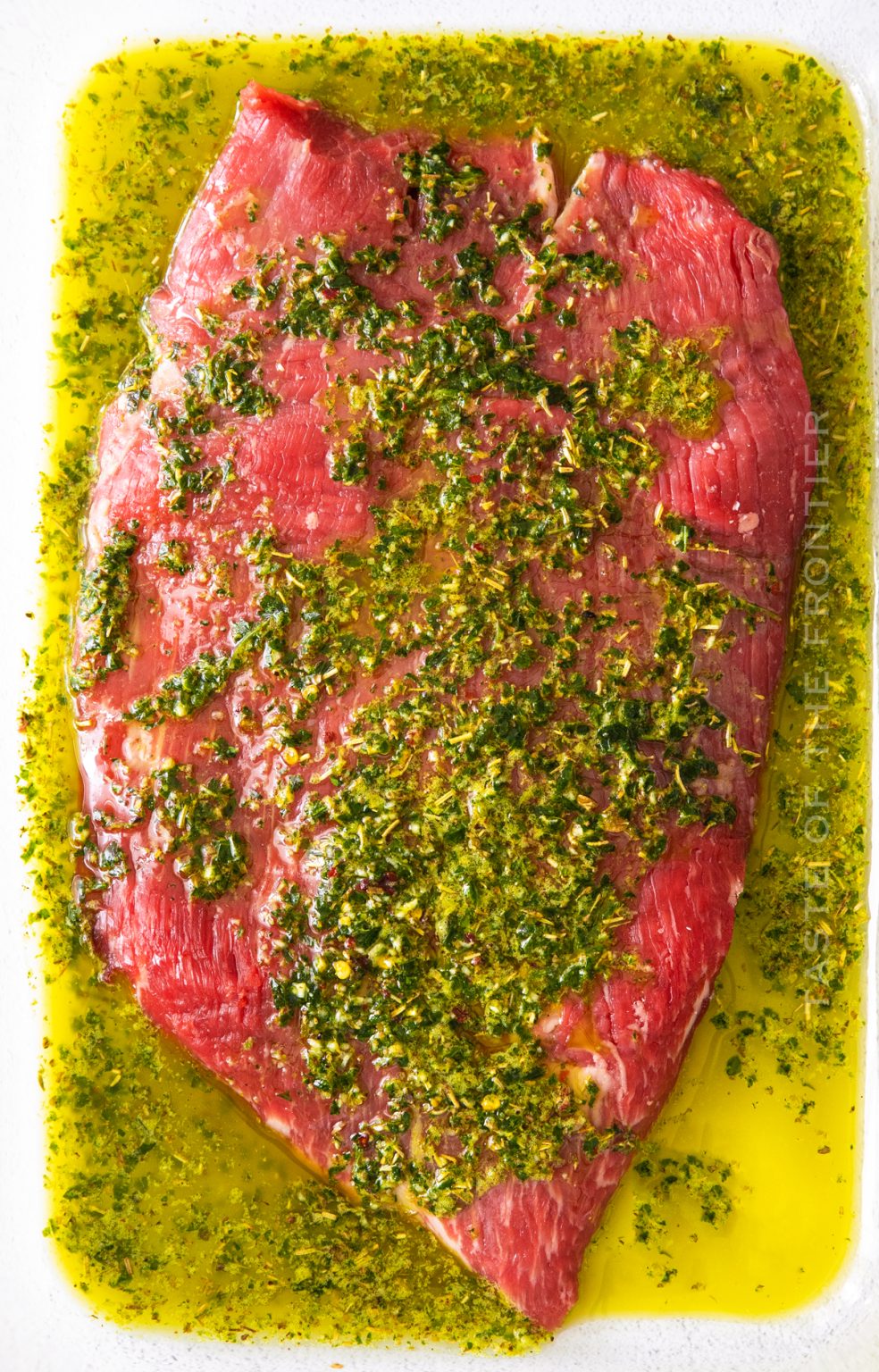 Marinated Flank Steak with Chimichurri - Taste of the Frontier