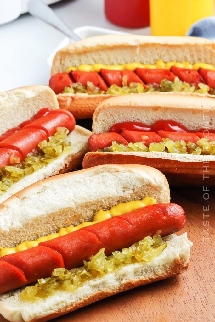 Air Fryer Hot Dogs - Yummi Haus