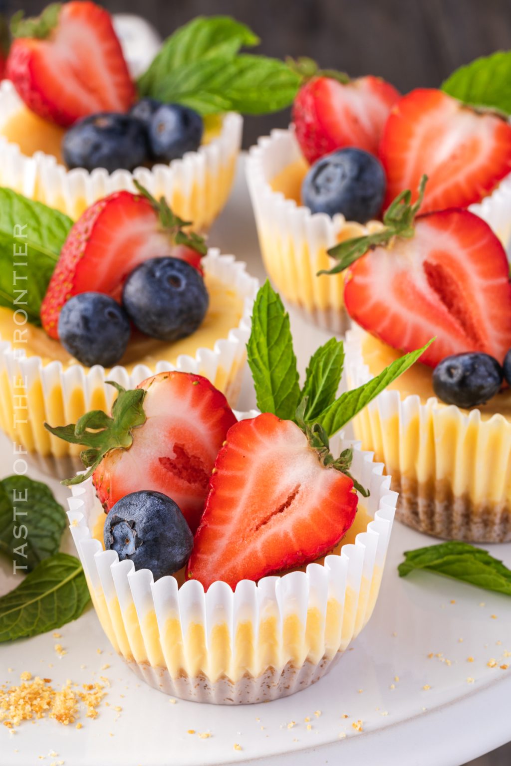 Patriotic Mini-Cheesecakes - Yummi Haus