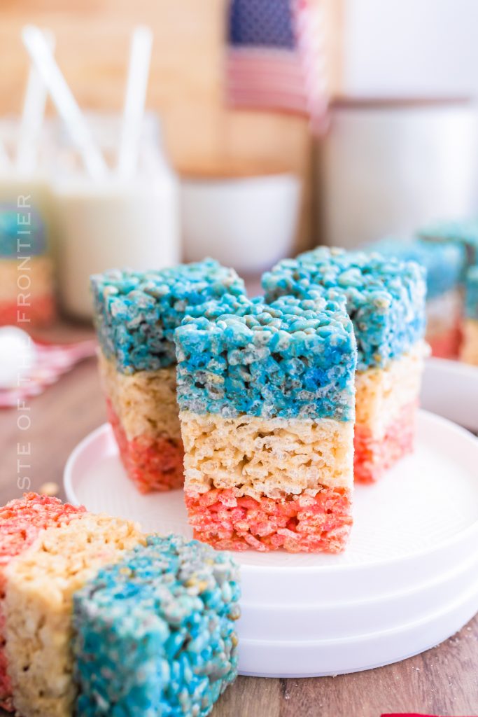 July 4th Rice Krispie Treats - Taste of the Frontier