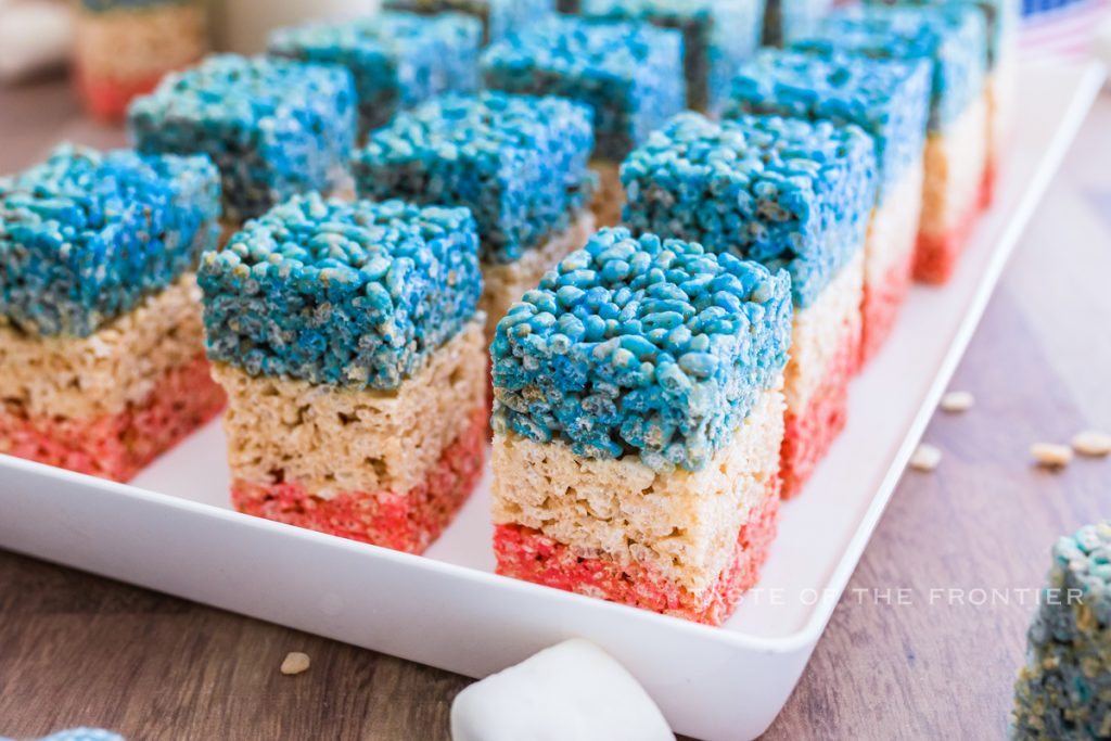 July 4th Rice Krispie Treats - Taste of the Frontier