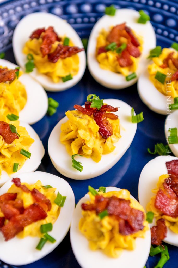 Bacon Deviled Eggs - Taste of the Frontier