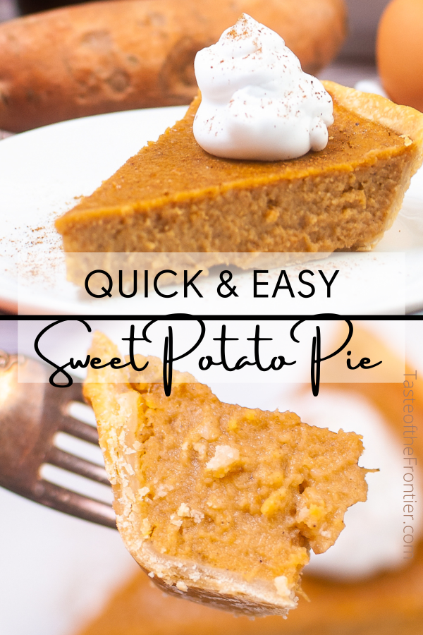 Easy Sweet Potato Pie - Taste of the Frontier