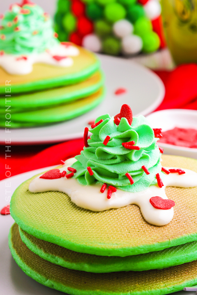 Grinch Pancakes (From Scratch!) - Lynn's Way of Life