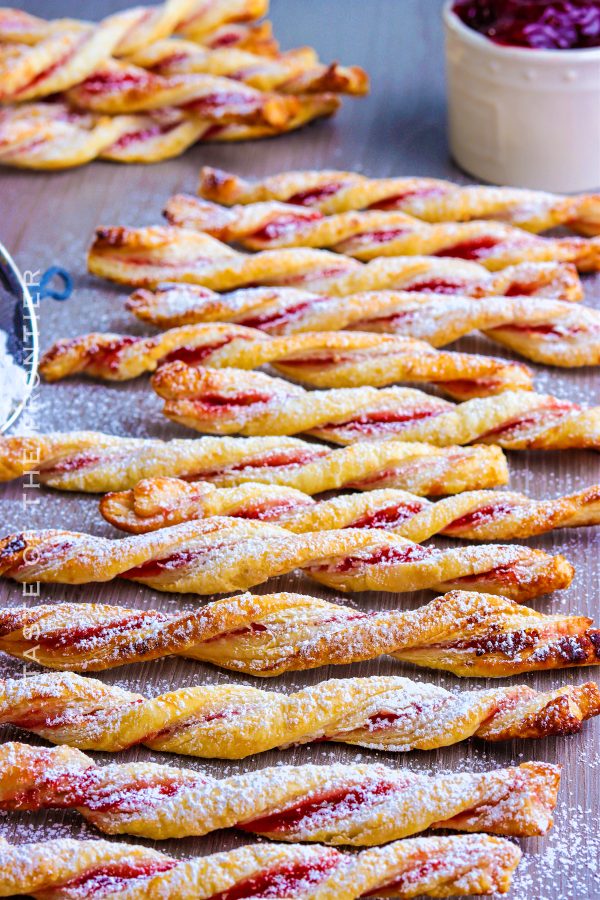 Raspberry Pastry Twists - Yummi Haus