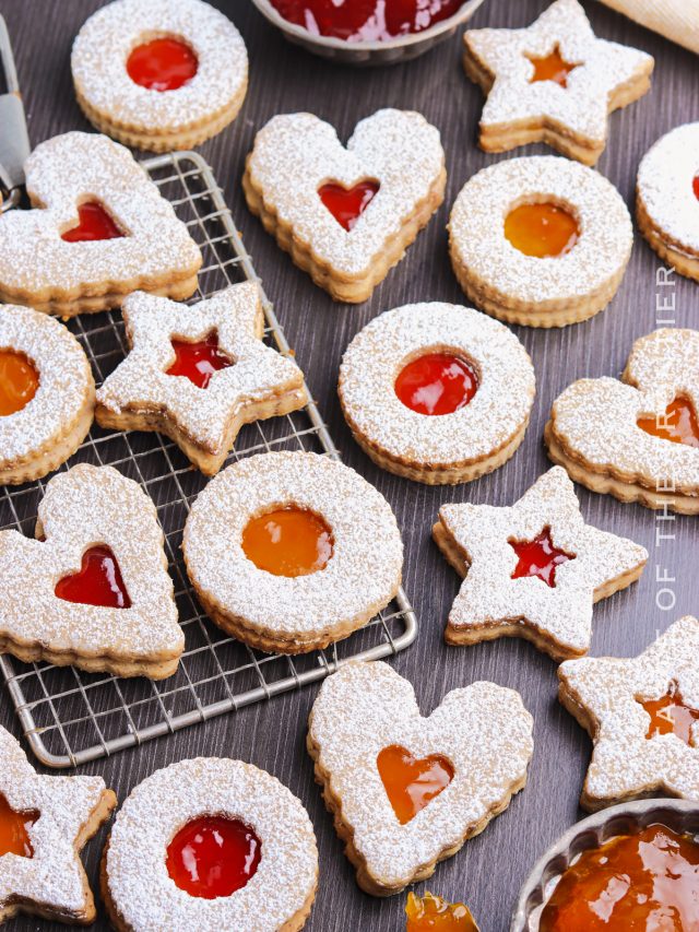 Easy Linzer Cookies Recipe for Christmas - Taste of the Frontier