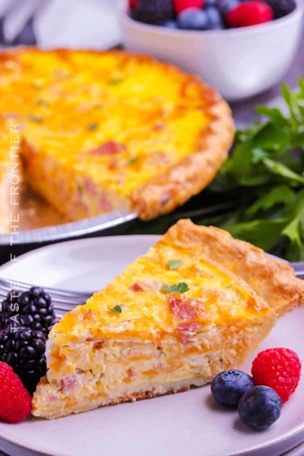 Ham And Cheese Quiche - Yummi Haus