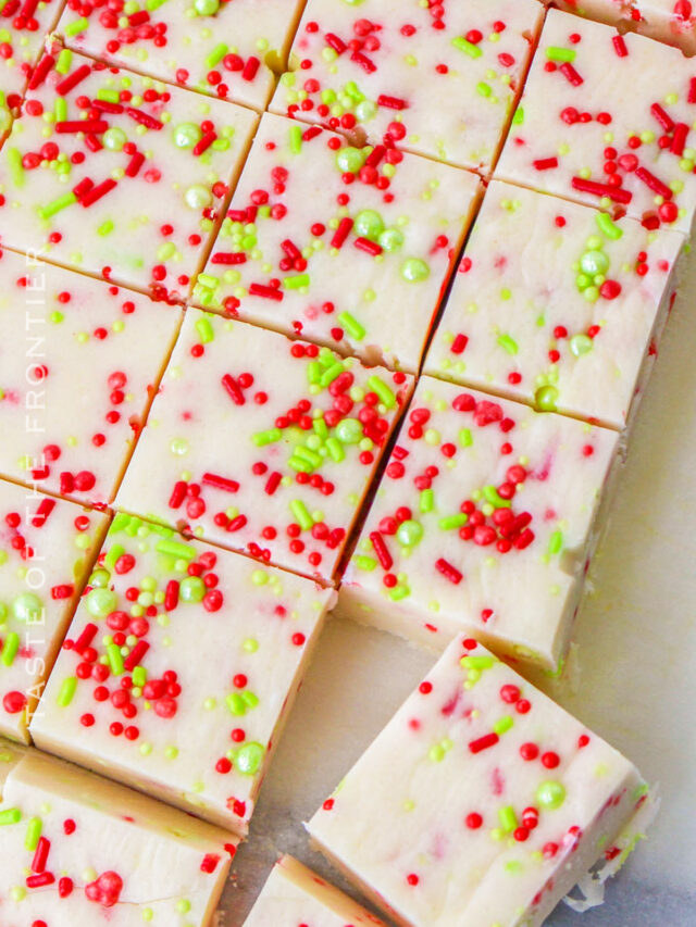 Christmas White Chocolate Fudge