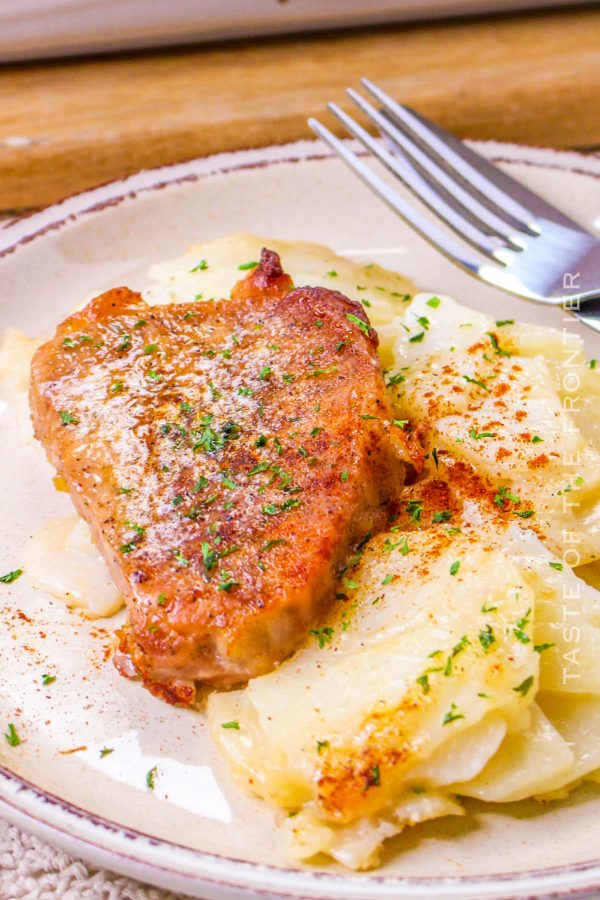 Pork Chops And Scalloped Potatoes - Taste Of The Frontier