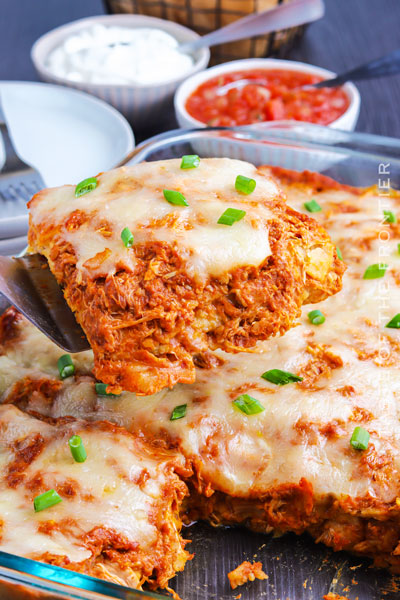 Chicken Enchilada Casserole - Yummi Haus