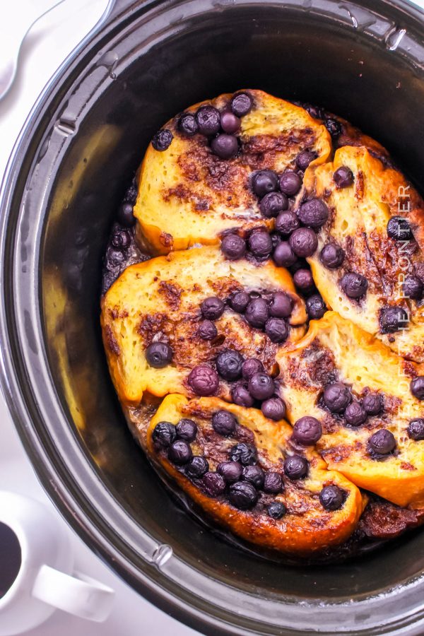 Blueberry French Toast Recipe - Overnight in the Slow Cooker - Taste of ...
