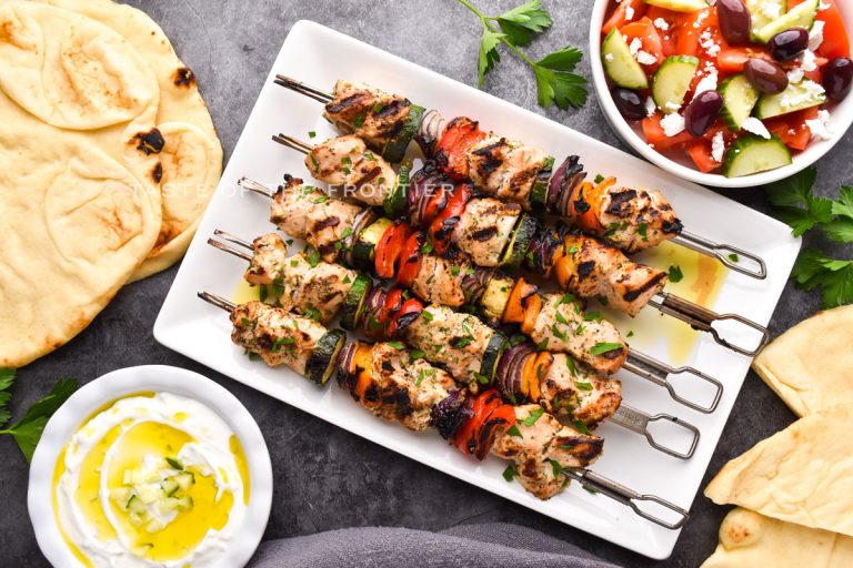 Greek Chicken Kabobs - Taste of the Frontier