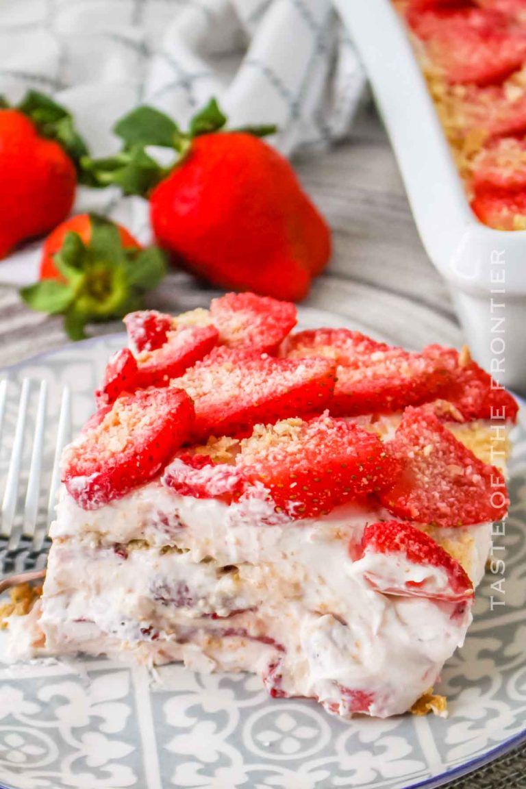 Strawberry Icebox Cake - Taste of the Frontier