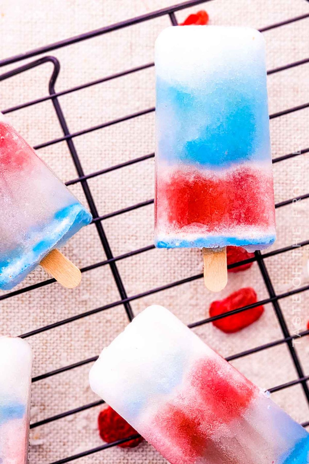 Red White and Blue Popsicles - Taste of the Frontier