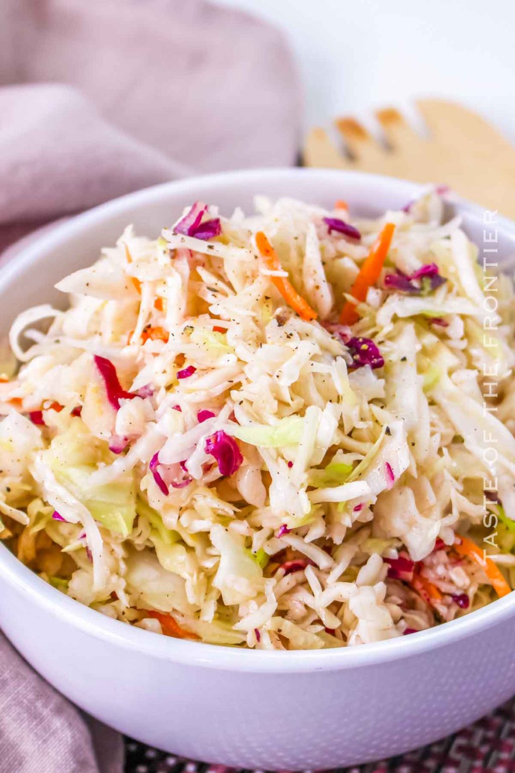 Red Wine Vinegar Coleslaw - Taste of the Frontier