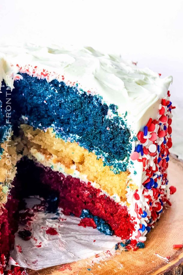 Red White and Blue Cake - Yummi Haus