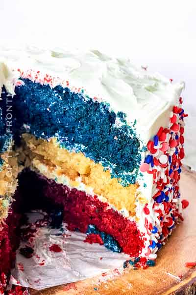 Red White and Blue Cake - Taste of the Frontier