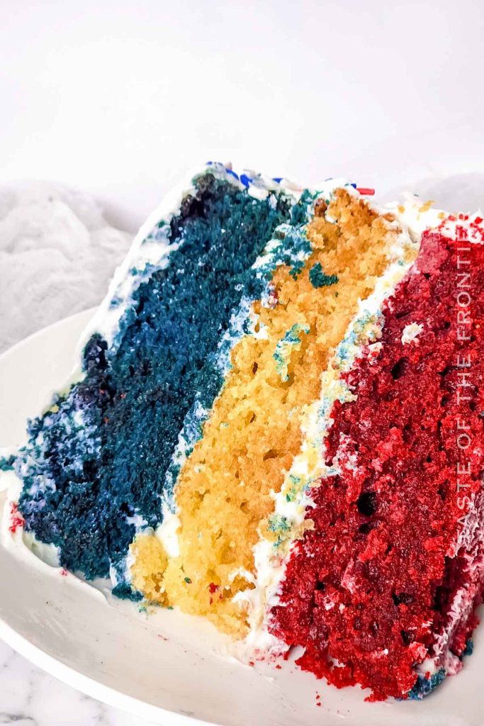 Red White and Blue Cake - Yummi Haus