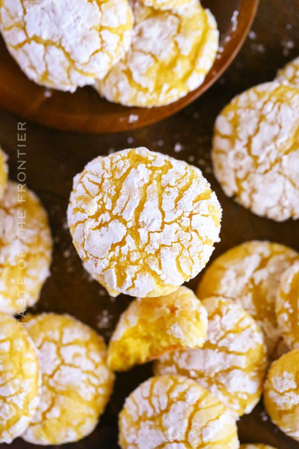 Lemon Cake Mix Cookies - Taste of the Frontier