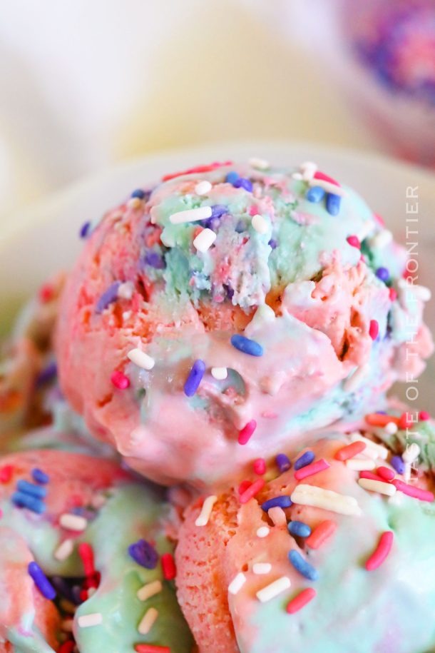 Cotton Candy Ice Cream - Taste of the Frontier