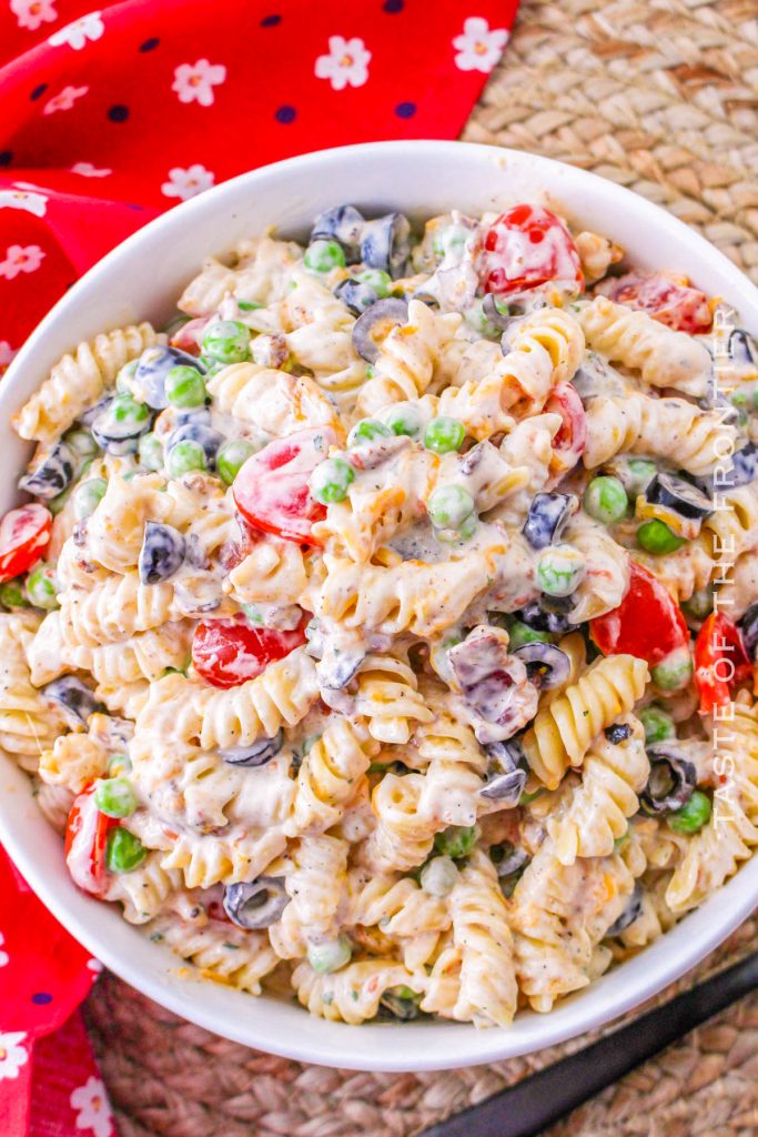 Bacon Ranch Pasta Salad - Yummi Haus