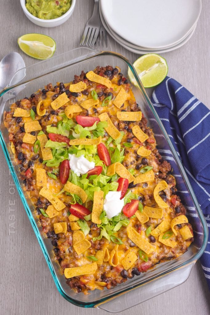 Walking Taco Casserole Taste Of The Frontier