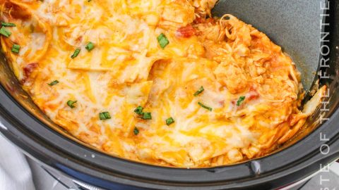 CrockPot Chicken Enchilada Casserole - Adventures of Mel