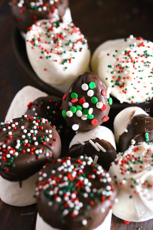 Chocolate Dipped Marshmallows - Taste of the Frontier