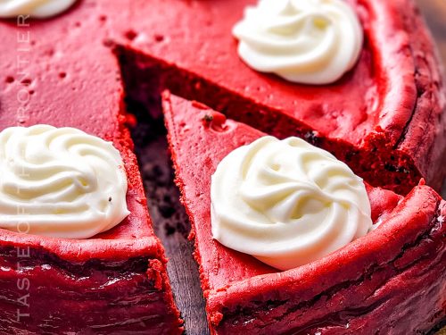 Peppermint Bark Cheesecake, Oreo Cheesecake, and Red Velvet Cheesecake