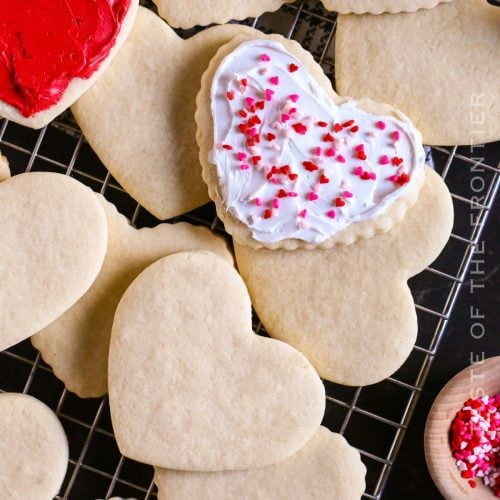 Heart Shaped Cookies - Taste of the Frontier