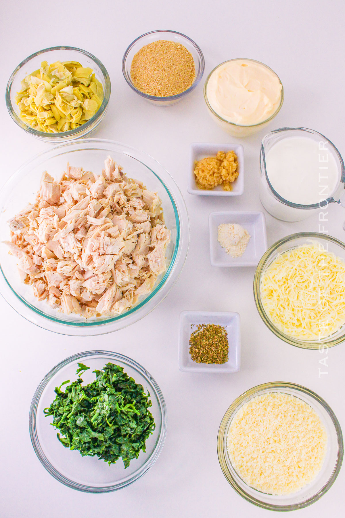 Spinach and Artichoke Chicken Casserole ingredients