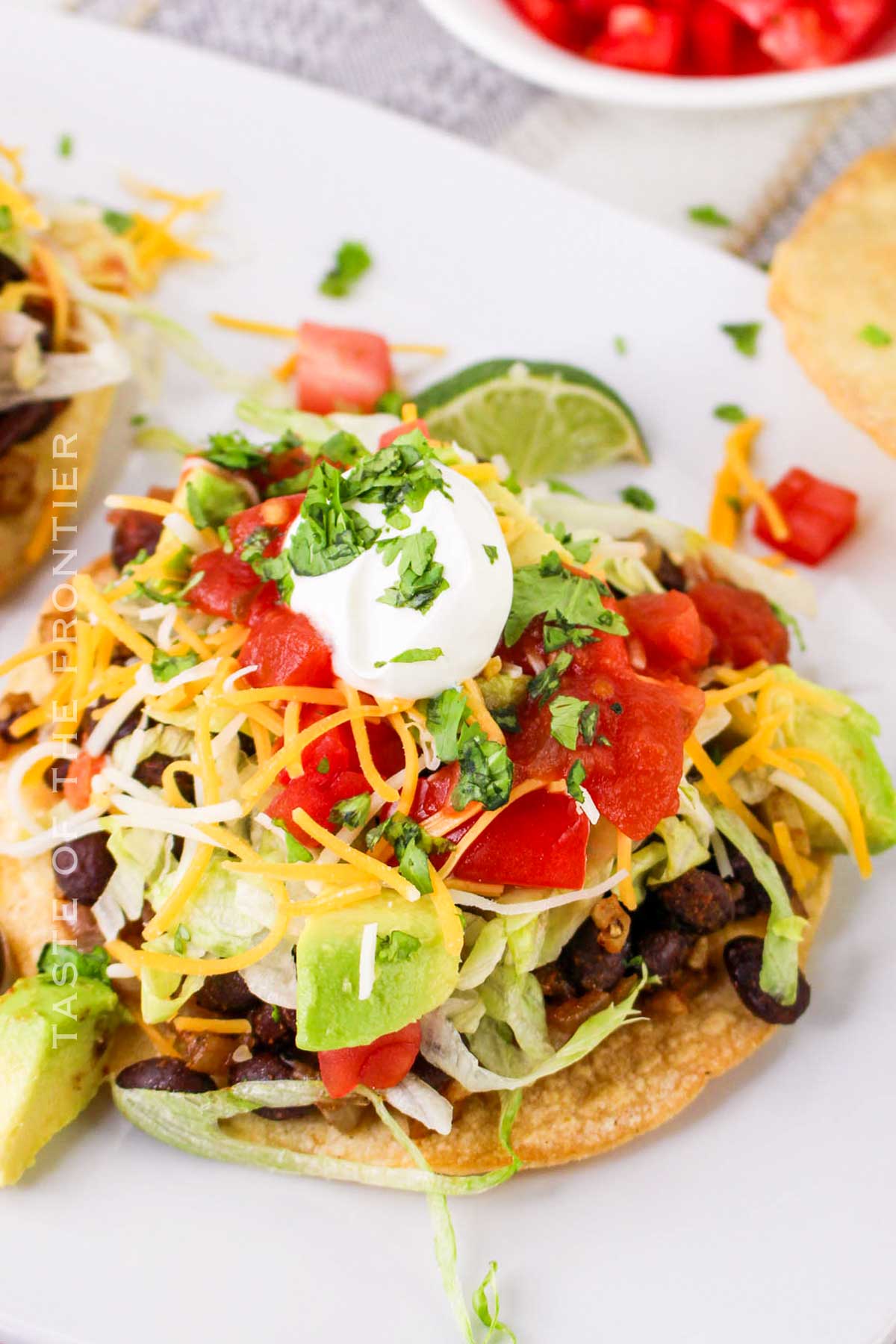 Black Bean Tostada recipe