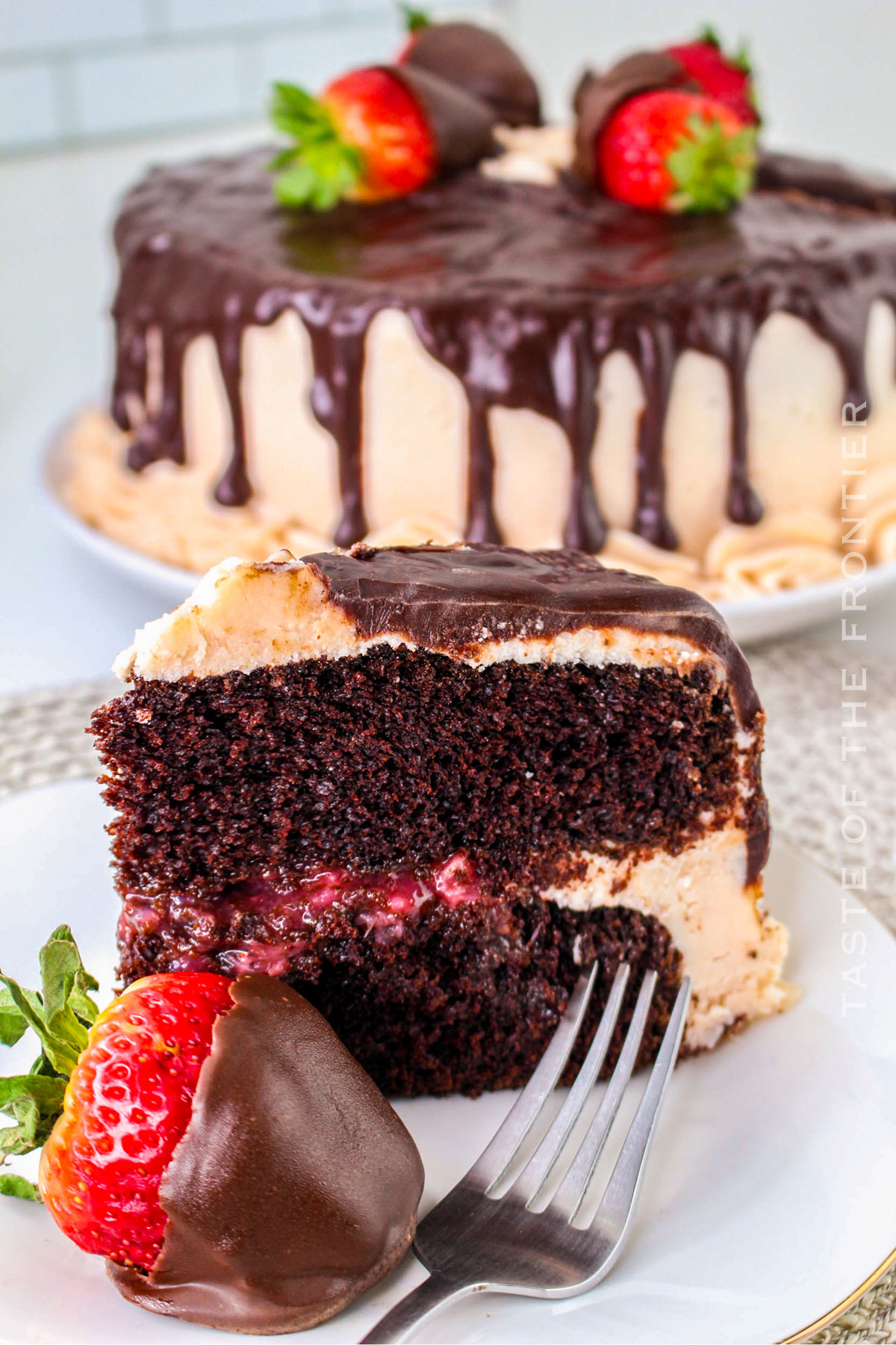 Chocolate Covered Strawberry Cake