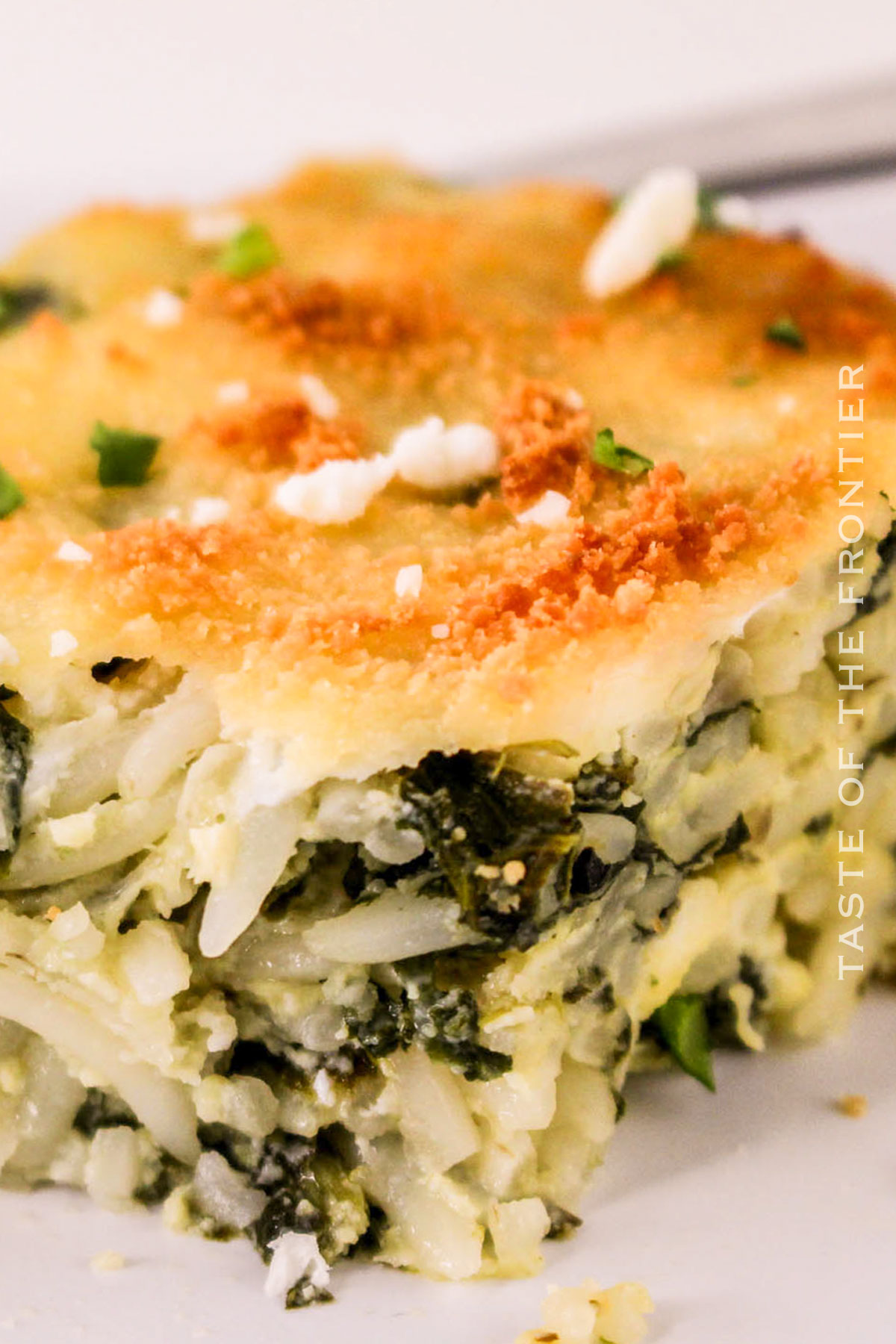 Spinach Feta & Rice Casserole