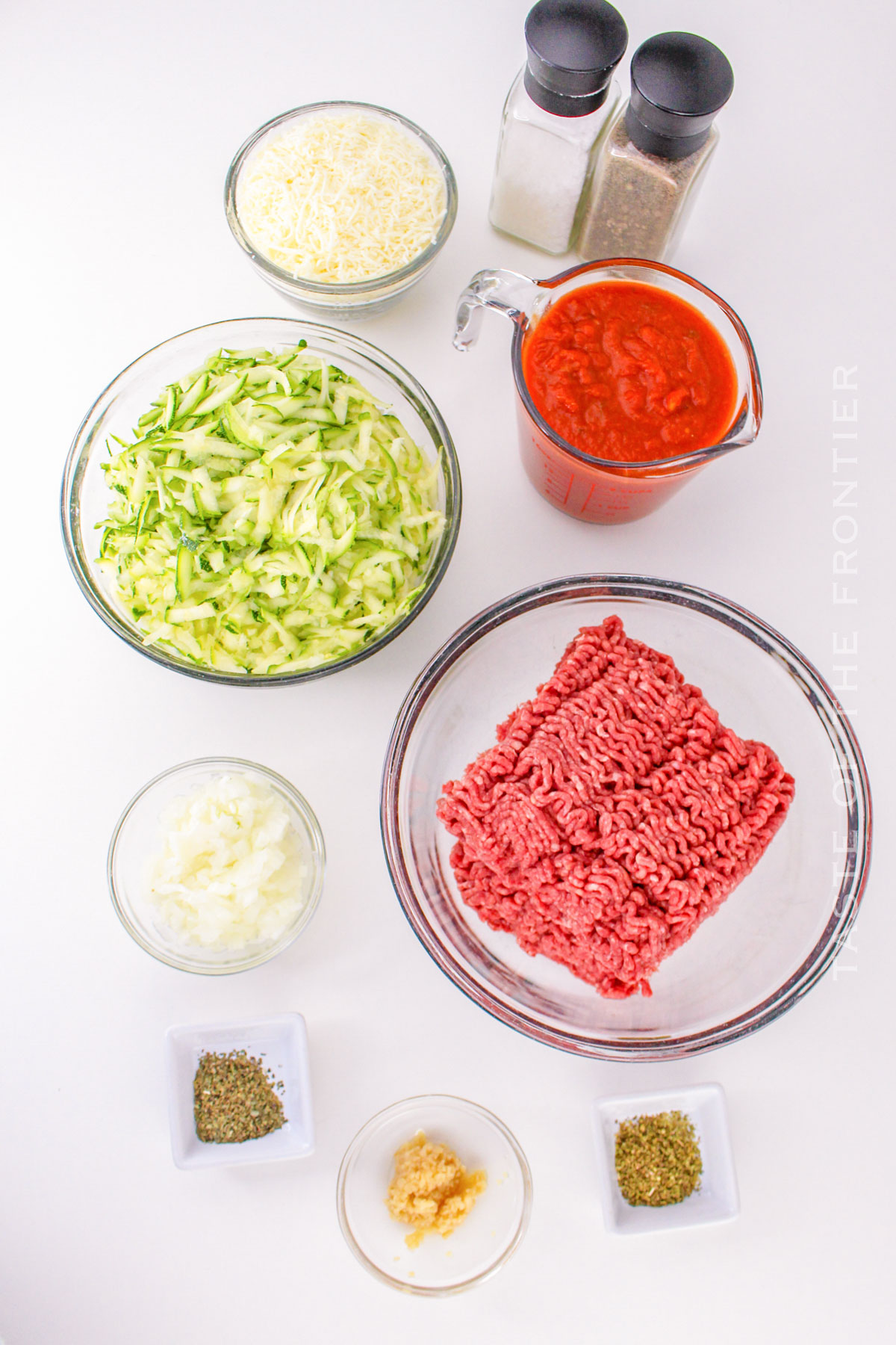 Zucchini Ground Beef Casserole ingredients