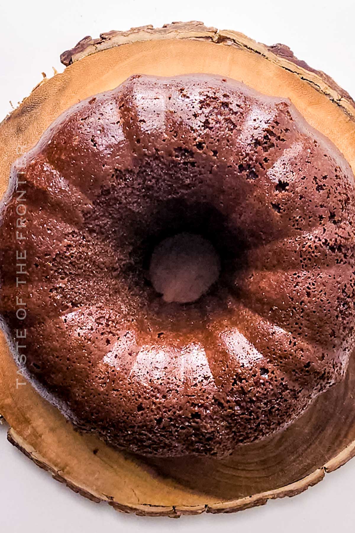 baked chocolate bundt cake