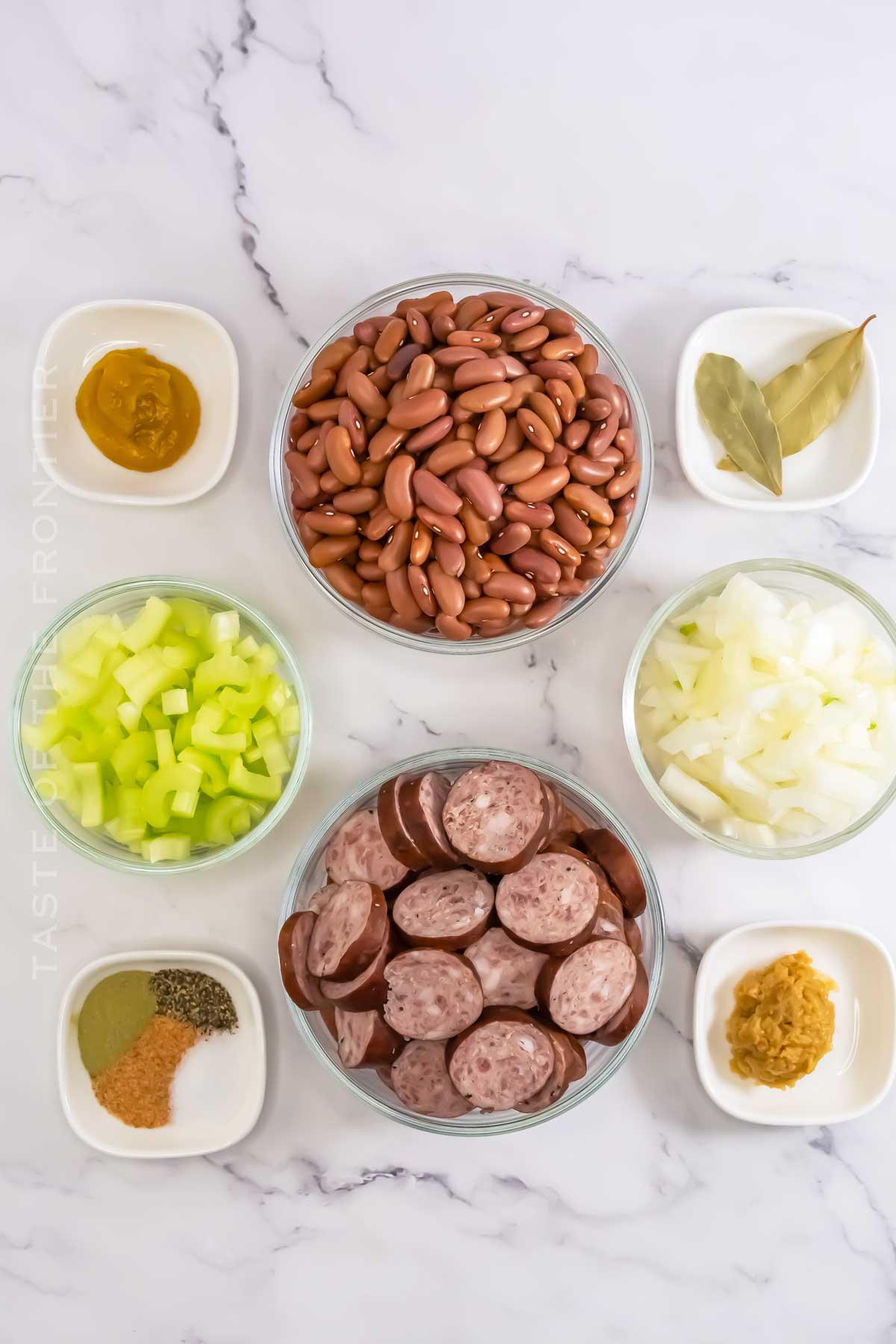 Crockpot Red Beans & Rice ingredients