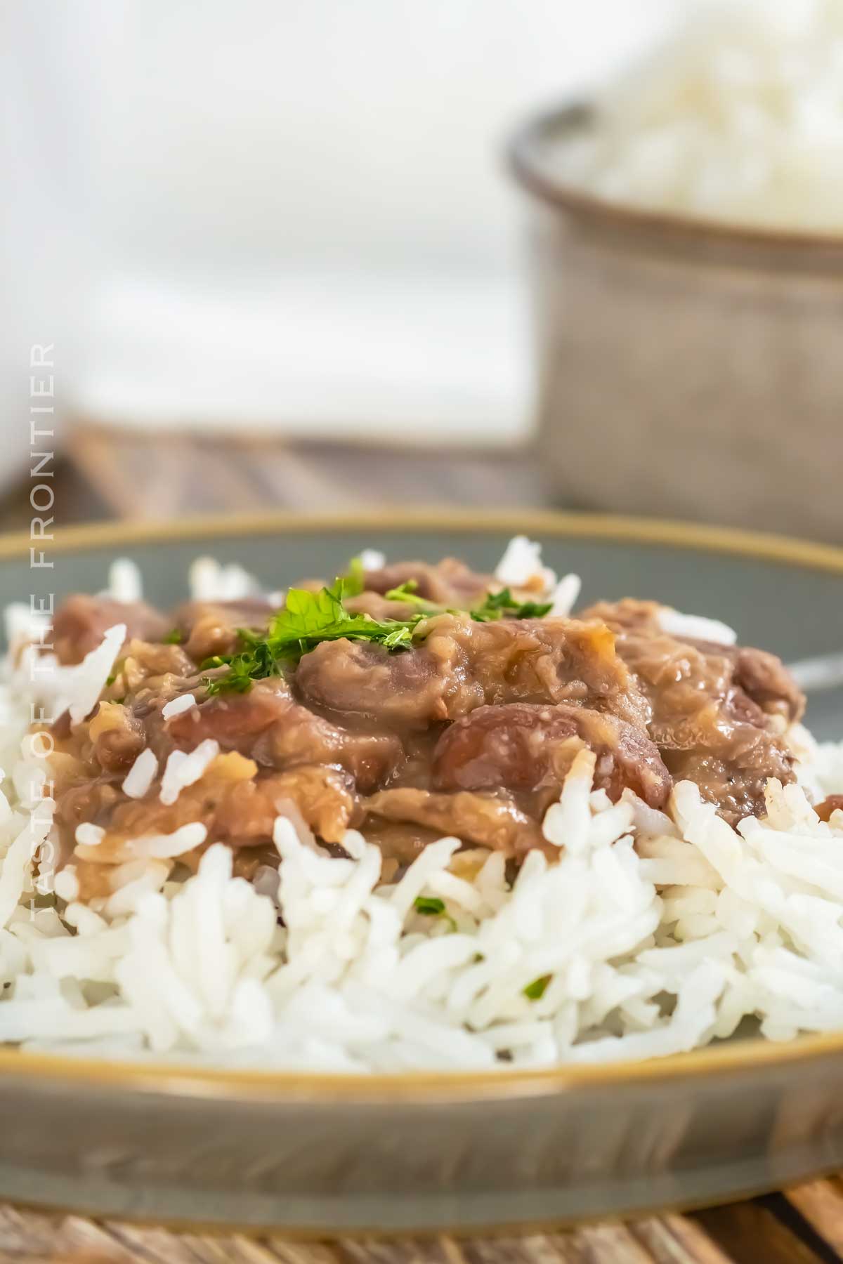 slow cooked dinner with rice