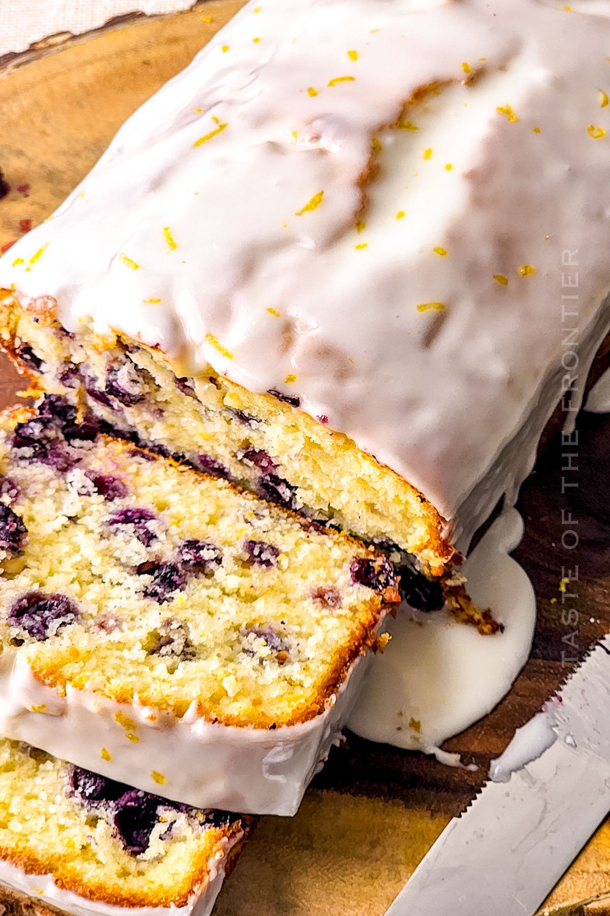 quick bread with blueberries