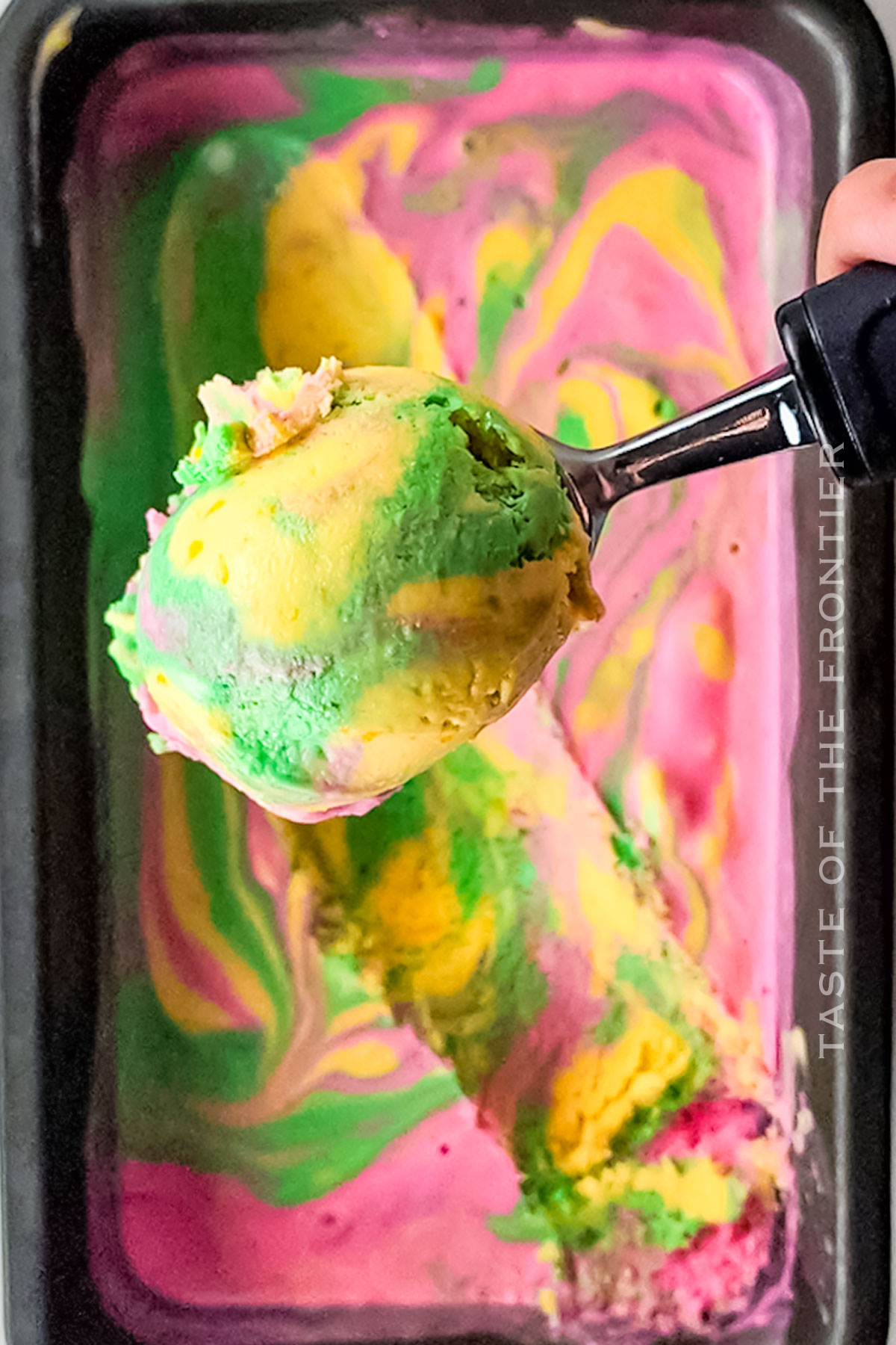 homemade Rainbow Sherbet