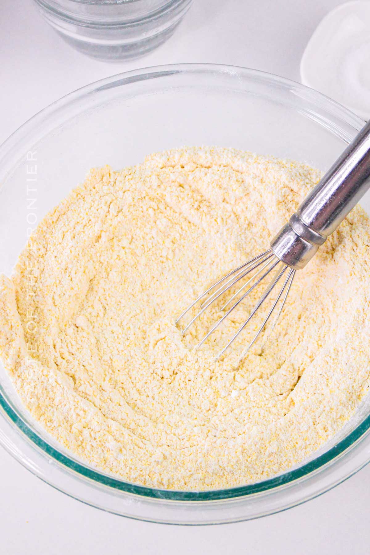 mixing the cornmeal